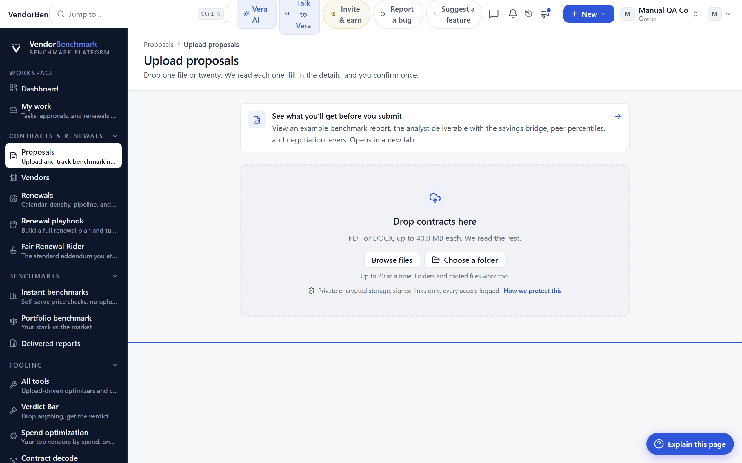 Upload a proposal screenshot