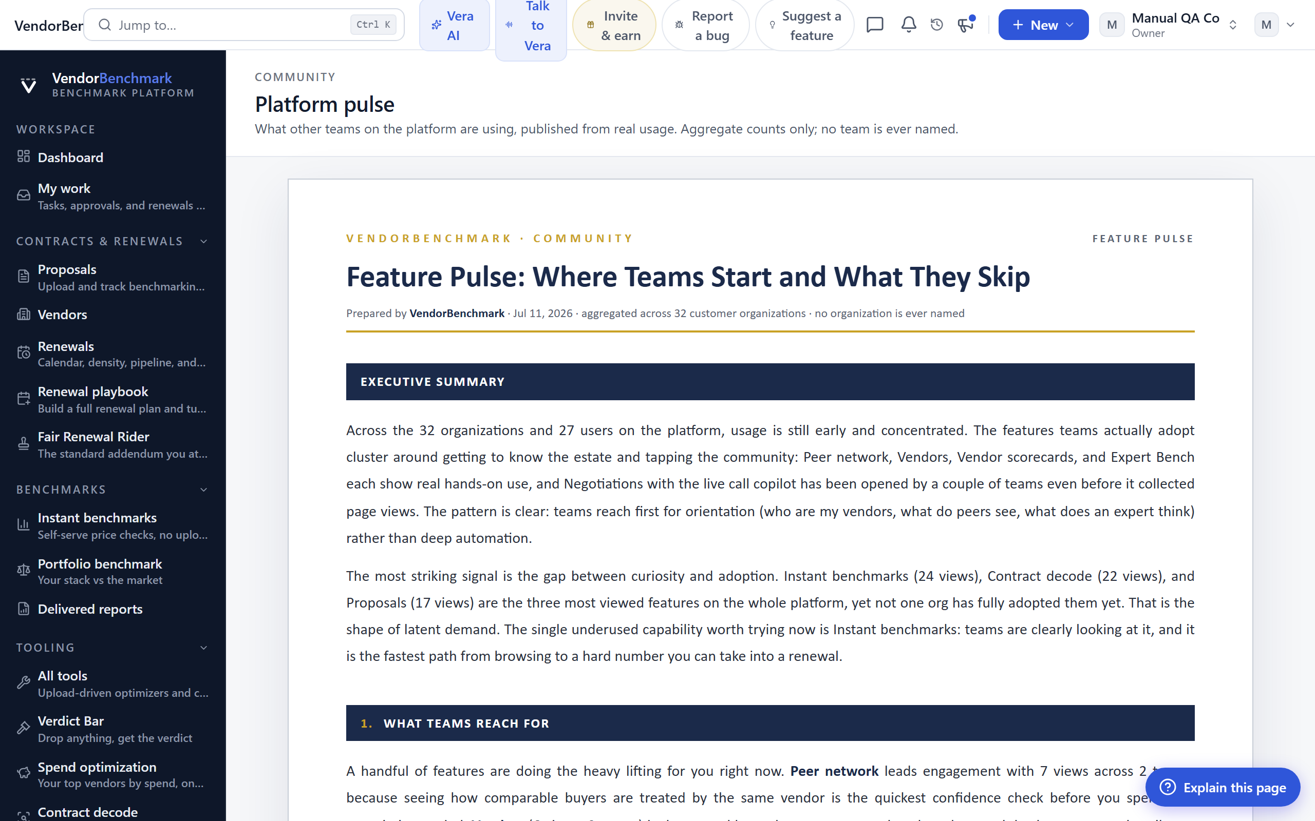 Platform pulse screenshot