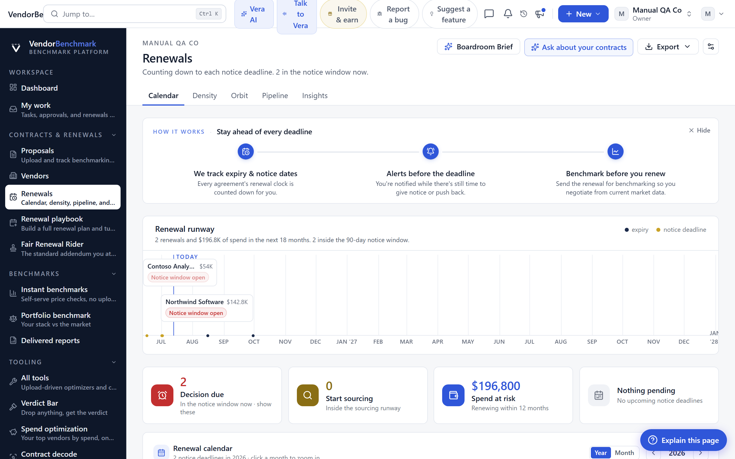 Renewals screenshot