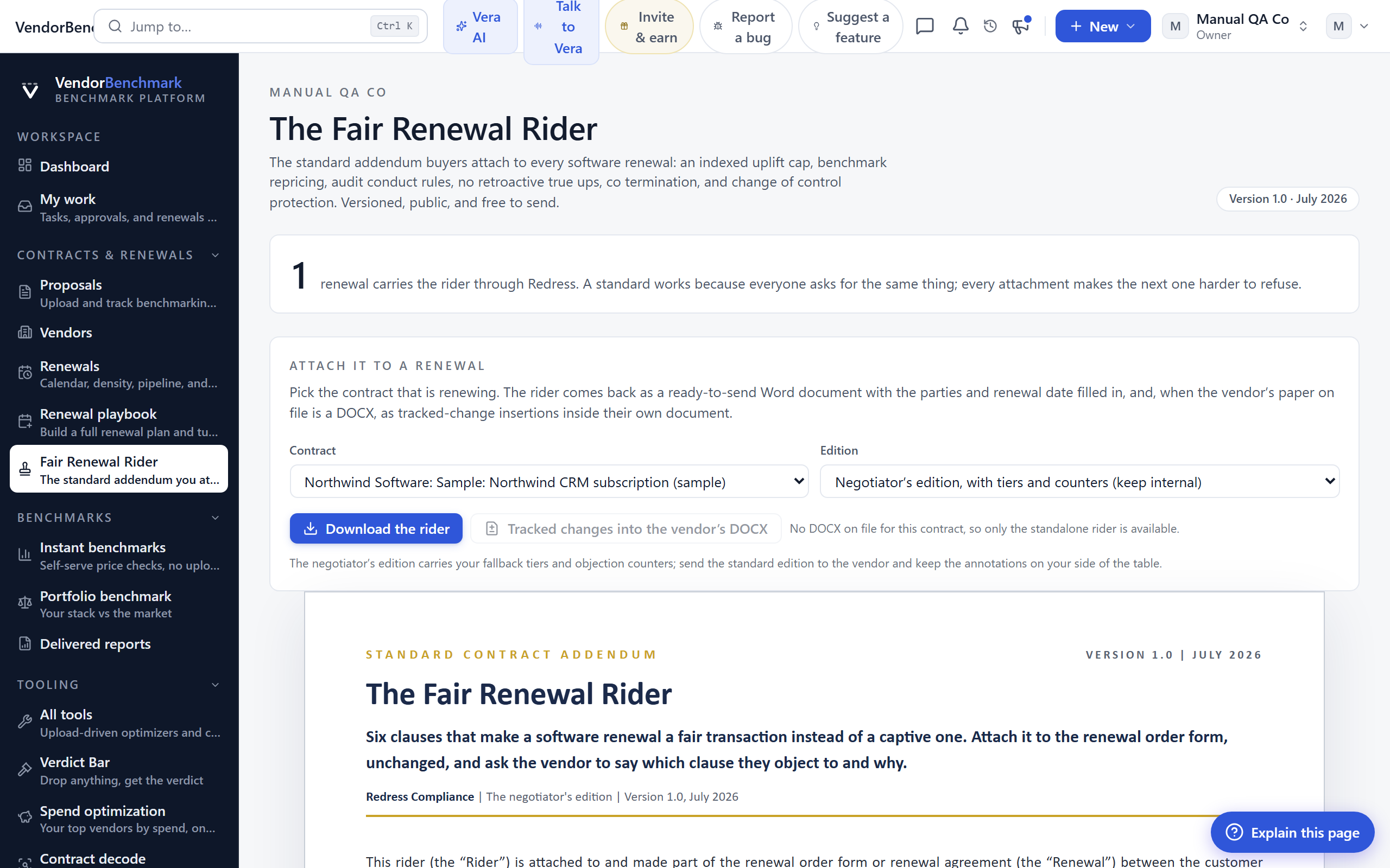 Fair Renewal Rider screenshot