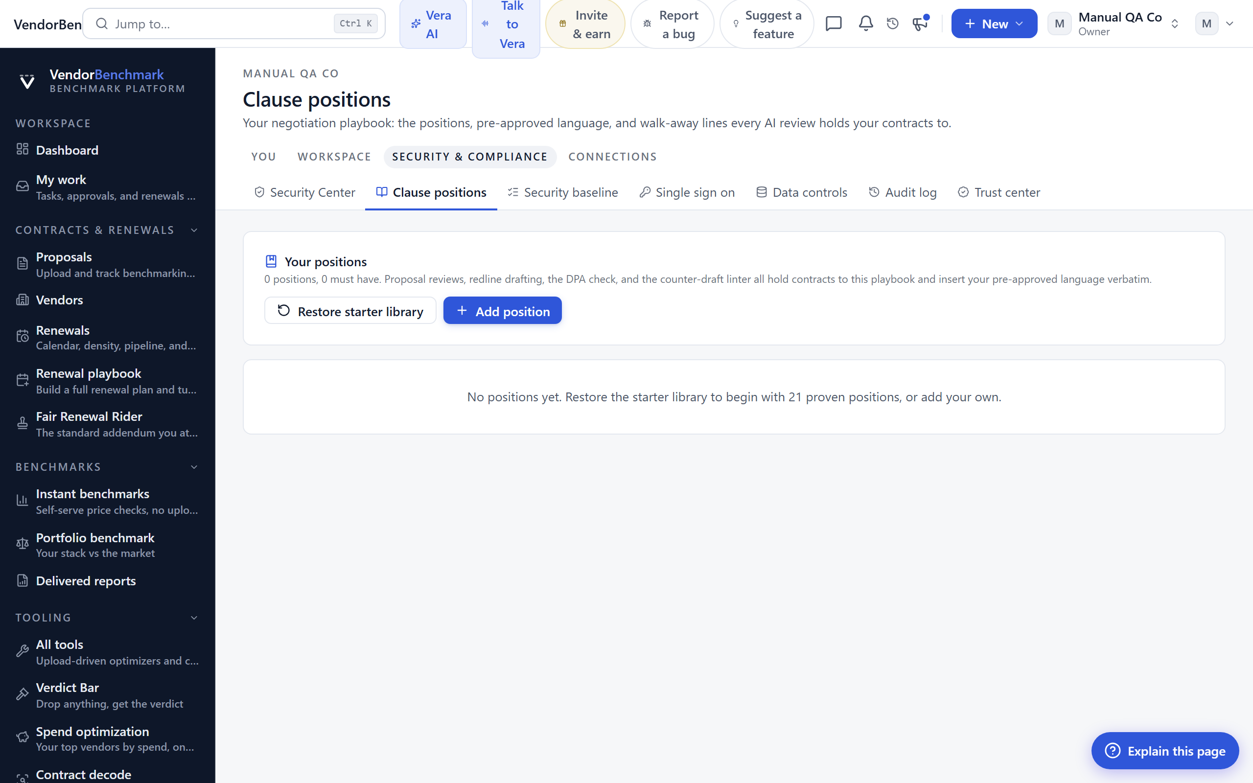 Clause positions screenshot