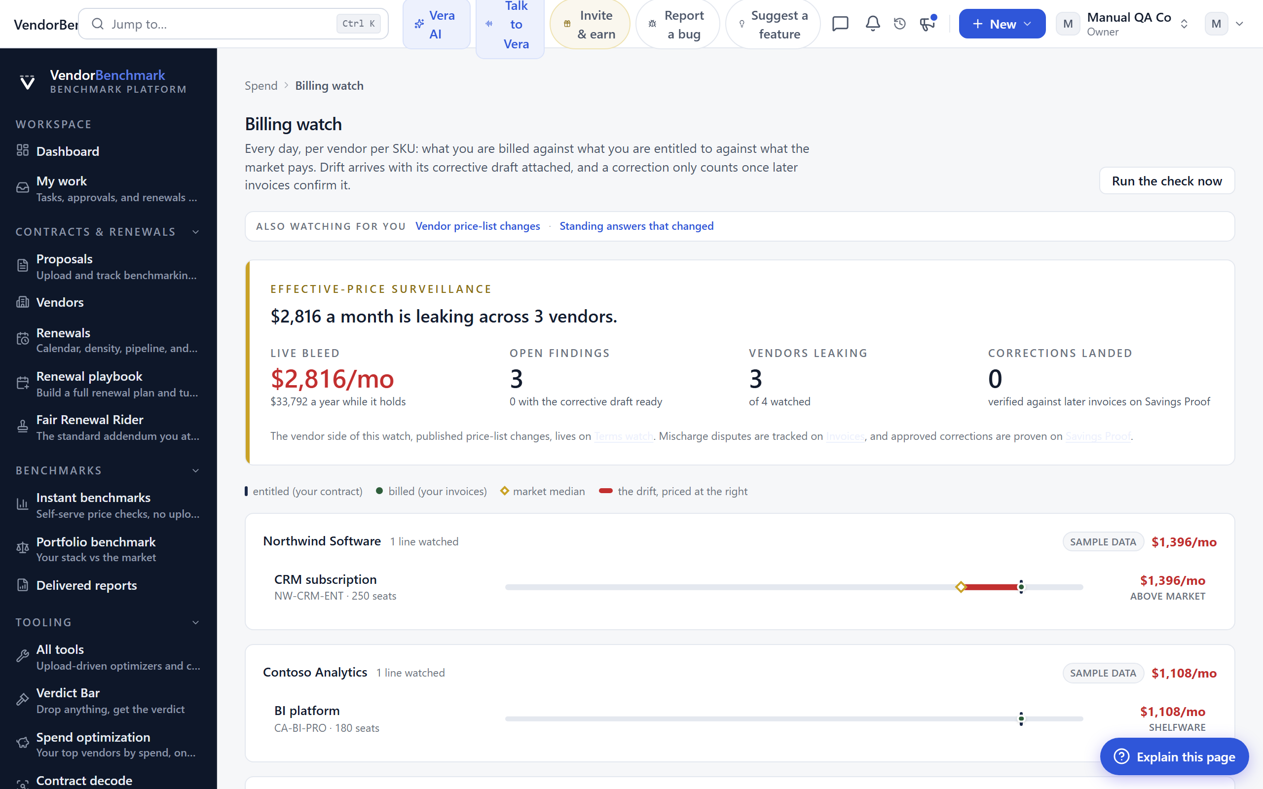 Billing watch screenshot