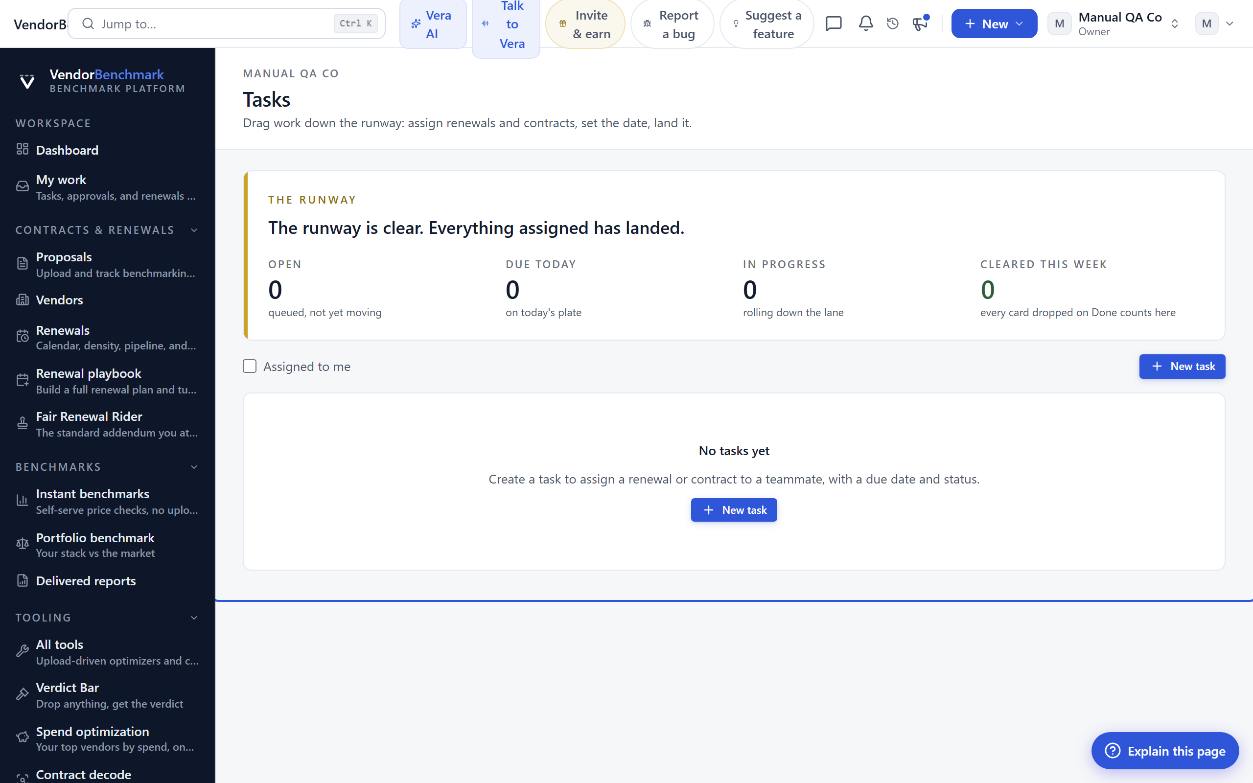 Tasks screenshot