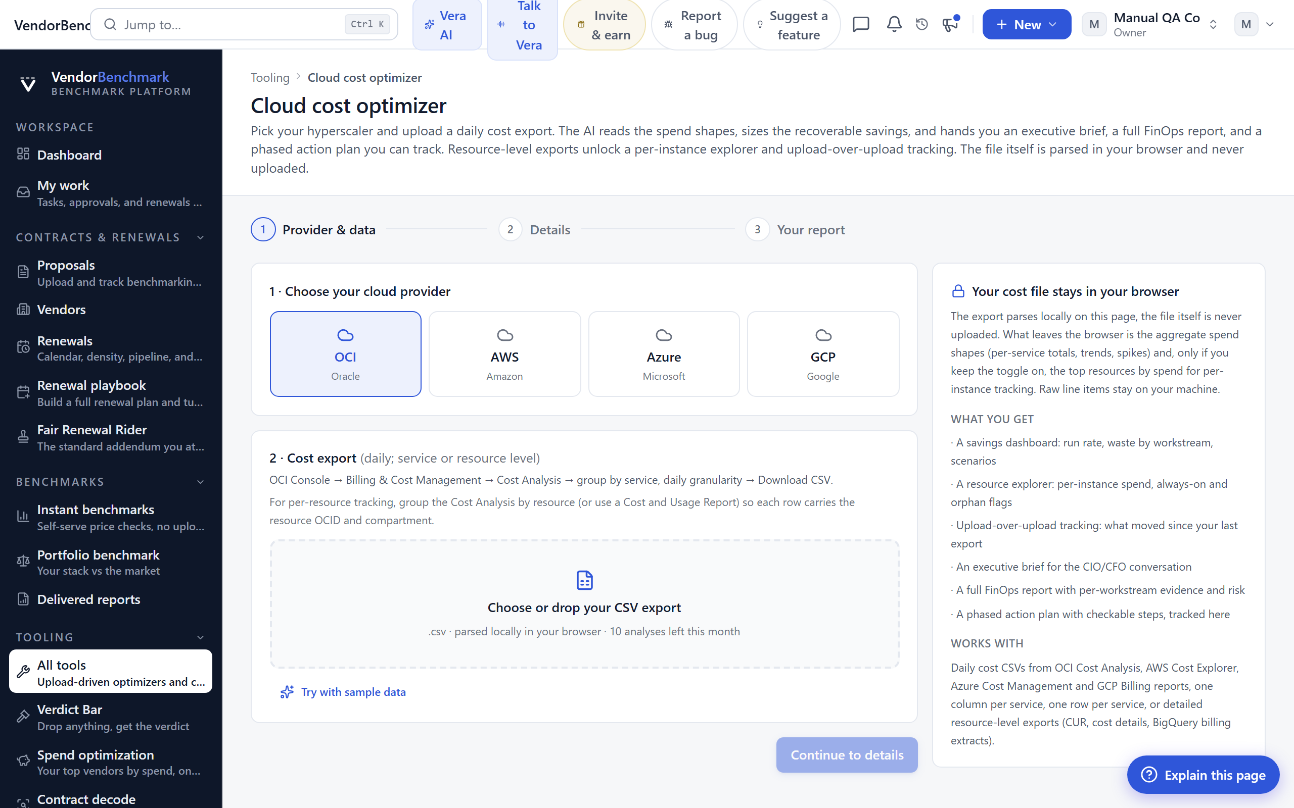Cloud cost optimizer
