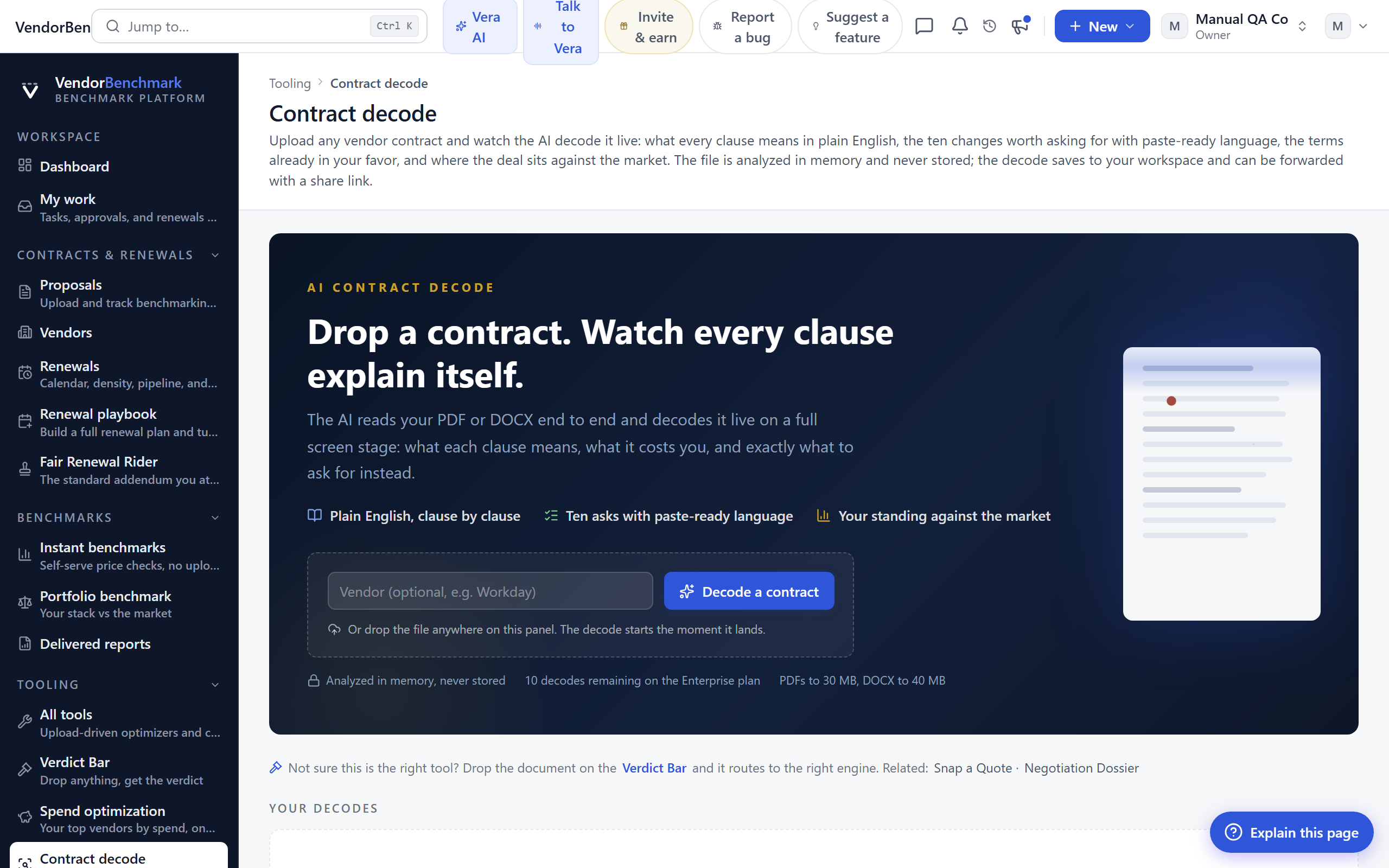 Contract decode